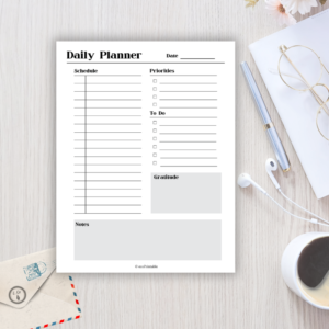 Monochrome Planner Set